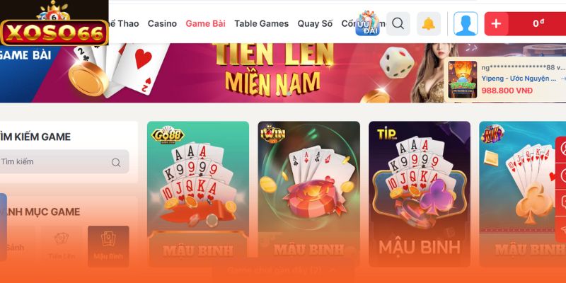 Có thể tham gia trải nghiệm nhiều game đánh bài miễn phí